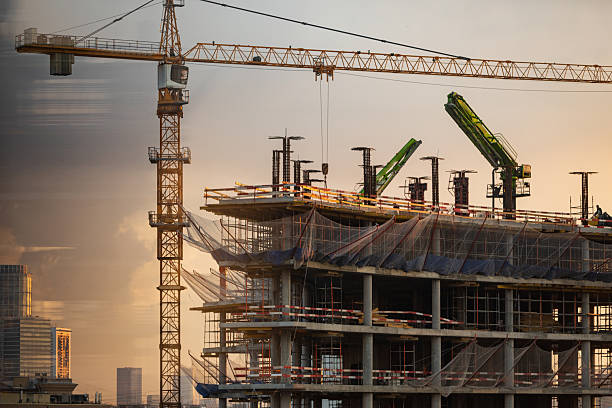 Construction site, building exterior