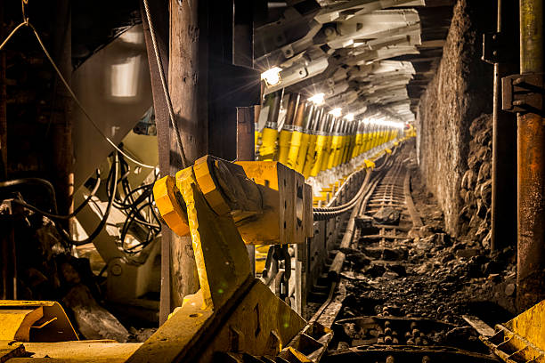 Underground corridor with steel support system